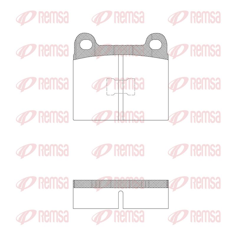 Brake Pad Set, disc brake REMSA 0017.20