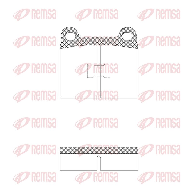 Brake Pad Set, disc brake REMSA 0017.20