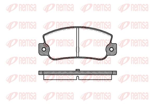 Brake Pad Set, disc brake REMSA 0025.30