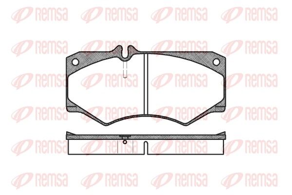 Brake Pad Set, disc brake REMSA 0047.30