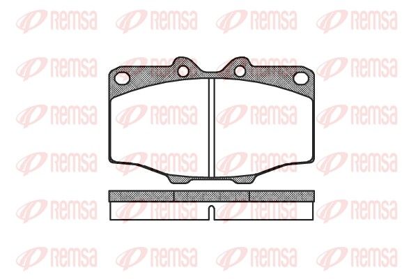 Brake Pad Set, disc brake REMSA 0132.00