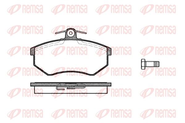 Brake Pad Set, disc brake REMSA 0134.10