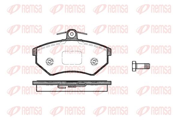 Brake Pad Set, disc brake REMSA 0134.50