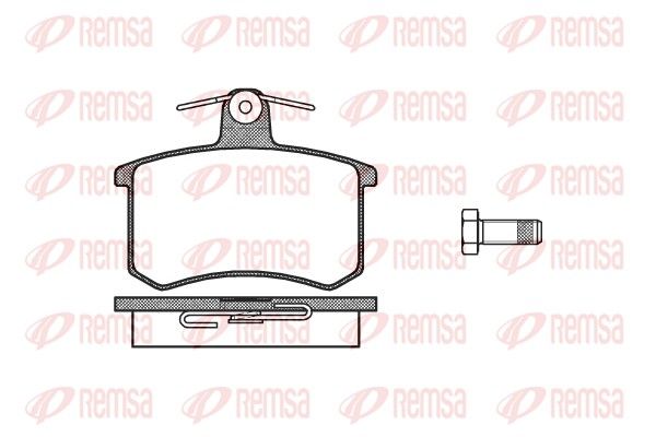 Brake Pad Set, disc brake REMSA 0135.00