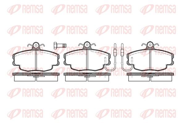 Brake Pad Set, disc brake REMSA 0141.02