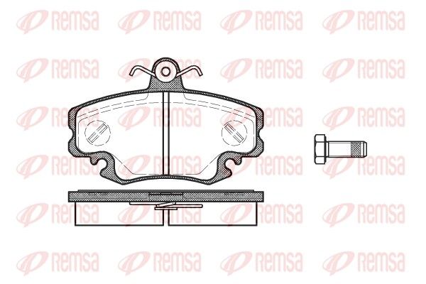 Brake Pad Set, disc brake REMSA 0141.10