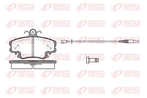 Brake Pad Set, disc brake REMSA 0141.30