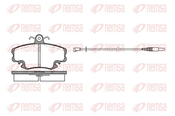 Brake Pad Set, disc brake REMSA 0141.32