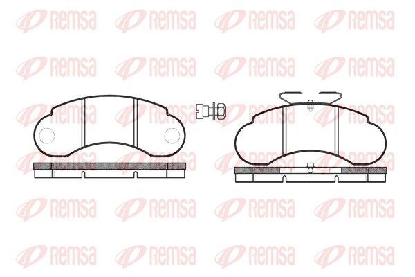 Brake Pad Set, disc brake REMSA 0142.20