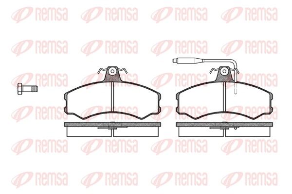 Brake Pad Set, disc brake REMSA 0143.02