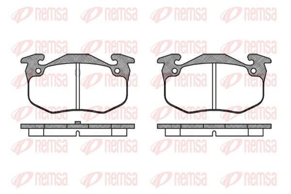 Brake Pad Set, disc brake REMSA 0144.50