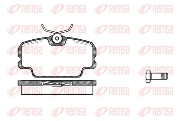 Brake Pad Set, disc brake REMSA 0145.00