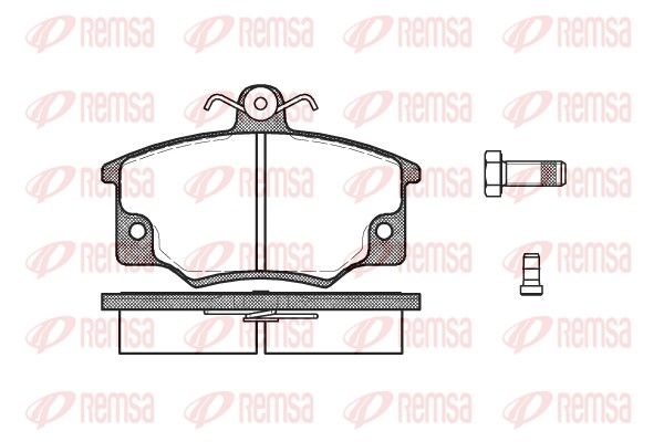 Brake Pad Set, disc brake REMSA 0146.04