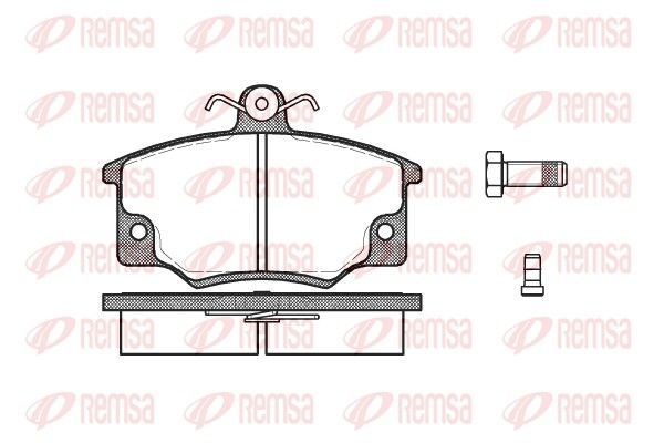 Brake Pad Set, disc brake REMSA 0146.44