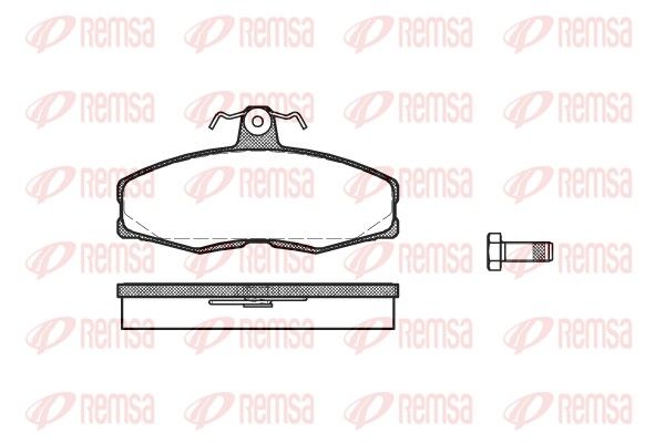 Brake Pad Set, disc brake REMSA 0154.00