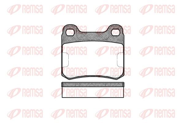 Brake Pad Set, disc brake REMSA 0157.10