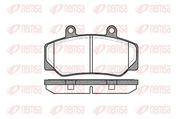 Brake Pad Set, disc brake REMSA 0176.20