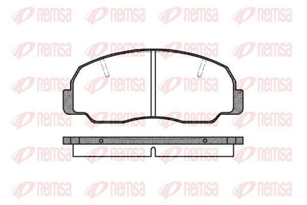 Brake Pad Set, disc brake REMSA 0178.10