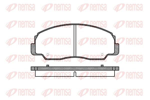 Brake Pad Set, disc brake REMSA 0178.20