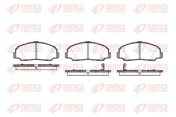 Brake Pad Set, disc brake REMSA 0178.32