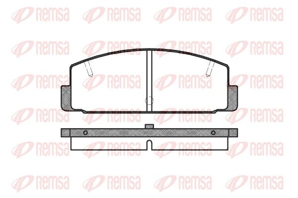 Brake Pad Set, disc brake REMSA 0179.10