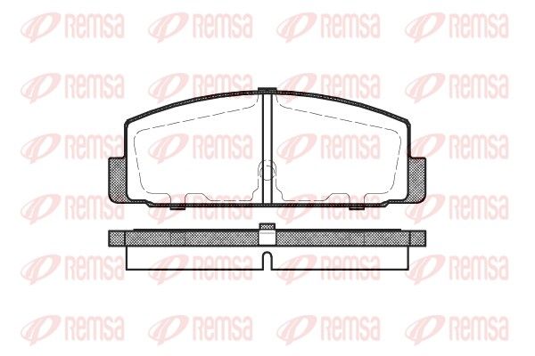 Brake Pad Set, disc brake REMSA 0179.30