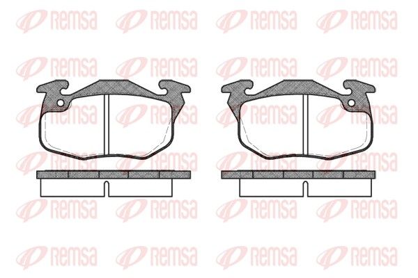 Brake Pad Set, disc brake REMSA 0192.10