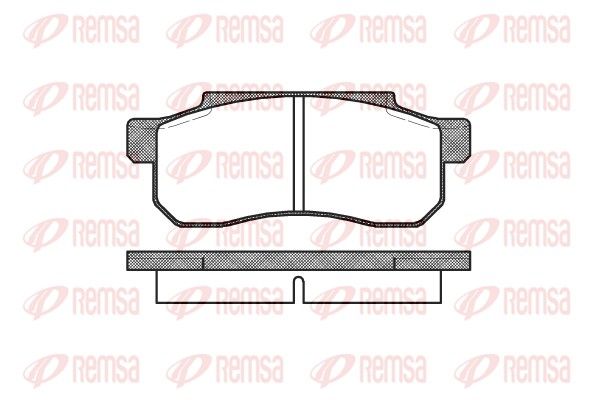 Brake Pad Set, disc brake REMSA 0203.00