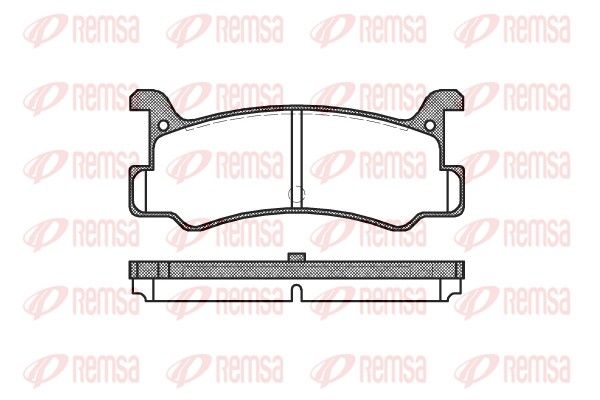 Brake Pad Set, disc brake REMSA 0213.00