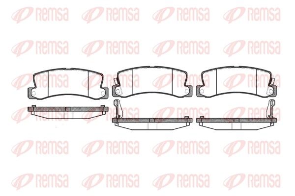 Brake Pad Set, disc brake REMSA 0214.22