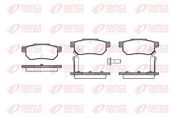 Brake Pad Set, disc brake REMSA 0233.02