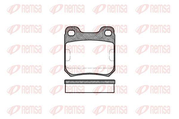 Brake Pad Set, disc brake REMSA 0239.00