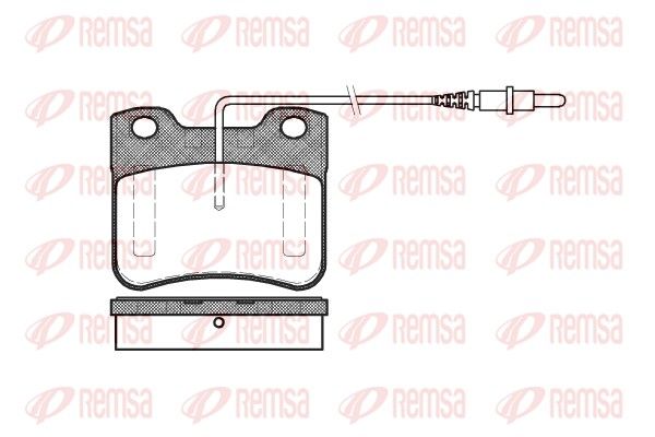 Brake Pad Set, disc brake REMSA 0247.24