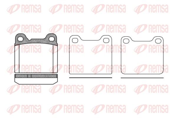 Brake Pad Set, disc brake REMSA 0257.20