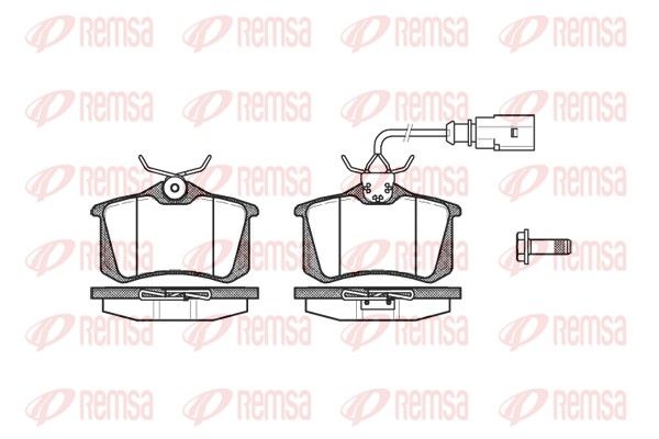 Brake Pad Set, disc brake REMSA 0263.02