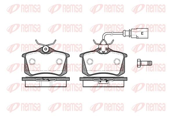 Brake Pad Set, disc brake REMSA 0263.51