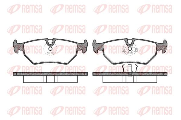 Brake Pad Set, disc brake REMSA 0265.10