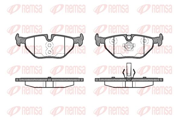 Brake Pad Set, disc brake REMSA 0265.40