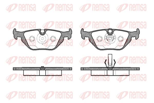 Brake Pad Set, disc brake REMSA 0265.50