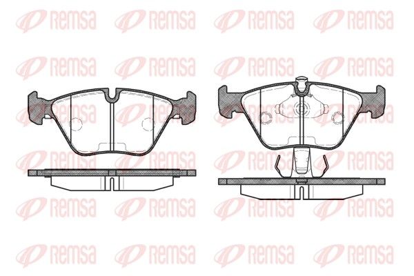 Brake Pad Set, disc brake REMSA 0270.15