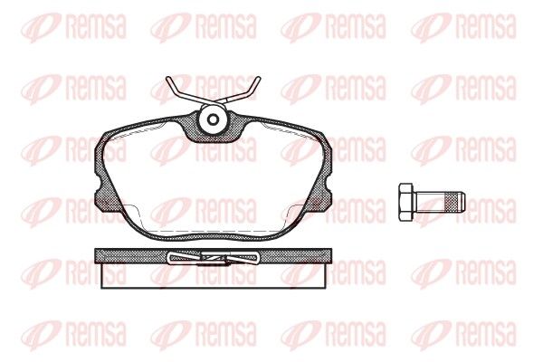 Brake Pad Set, disc brake REMSA 0280.00