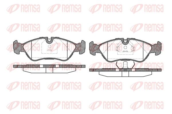 Brake Pad Set, disc brake REMSA 0286.30