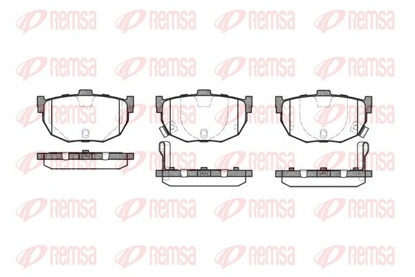 Brake Pad Set, disc brake REMSA 0294.22