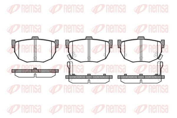 Brake Pad Set, disc brake REMSA 0294.32