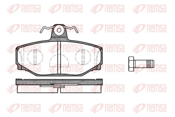 Brake Pad Set, disc brake REMSA 0297.10