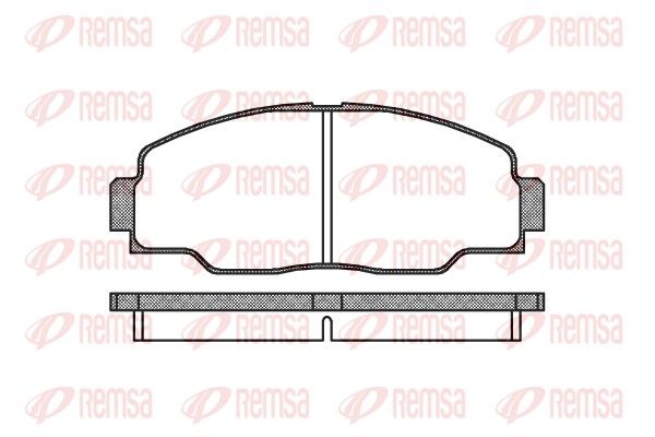 Brake Pad Set, disc brake REMSA 0308.00