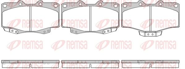 Brake Pad Set, disc brake REMSA 0315.04