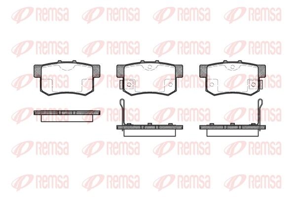 Brake Pad Set, disc brake REMSA 0325.02