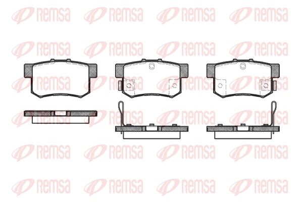 Brake Pad Set, disc brake REMSA 0325.32