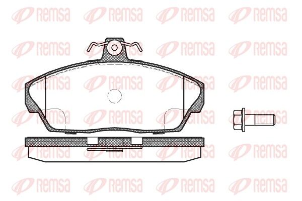 Brake Pad Set, disc brake REMSA 0337.10